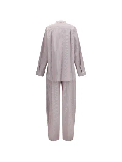 The Andamane Wendela Striped Trousers And Shirt Set In Multi