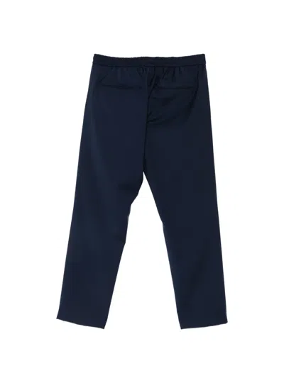 Michael Coal Mc Adam Drawstring Elasticated-waist Trousers In Blue