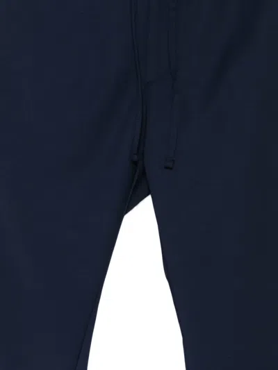 Michael Coal Mc Adam Drawstring Elasticated-waist Trousers In Blue