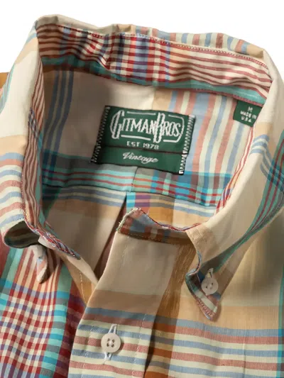Gitman Vintage Archive Madras Check-pattern Shirt In Multi