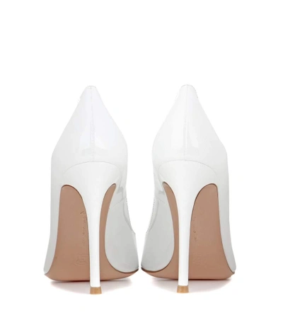 Shop Gianvito Rossi Gianvito 105 Patent Leather Pumps In White