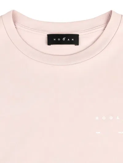 Hogan Logo-print T-shirt In Pink
