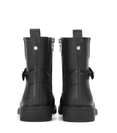 Shop Rag & Bone Moto Rain Rubber Ankle Boots In Black