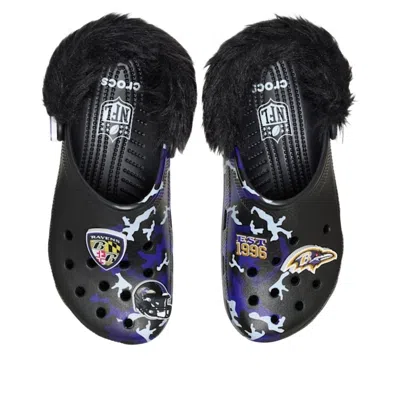 Crocs Nfl Baltimore Ravens Classic Clog In Black