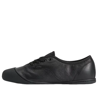 Vans Authentic Prima Leather Sneakers In Black