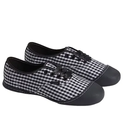 Vans Authentic Prima Gingham Sneakers In Black