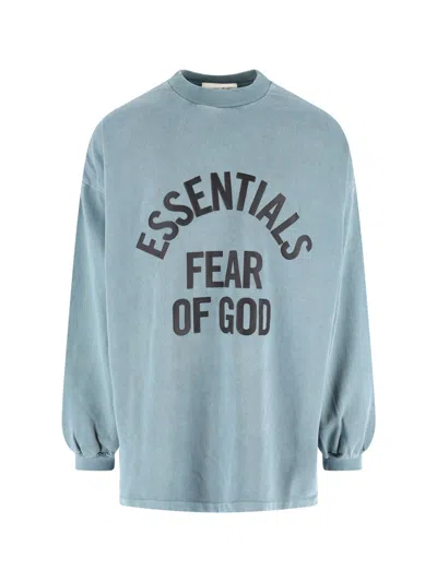 Essentials Fear Of God T Shirts And Polos In Blue