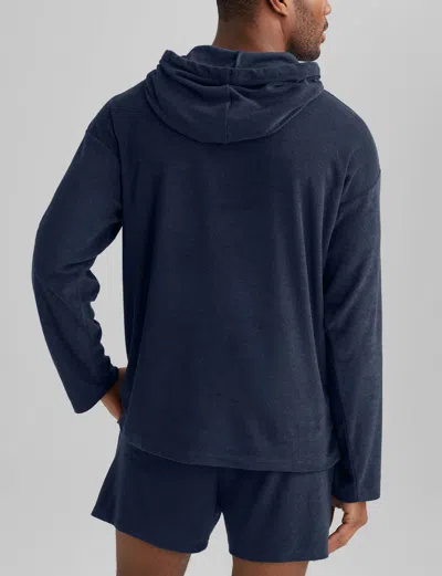 Tommy John Cabana Terry Hoodie In Blue