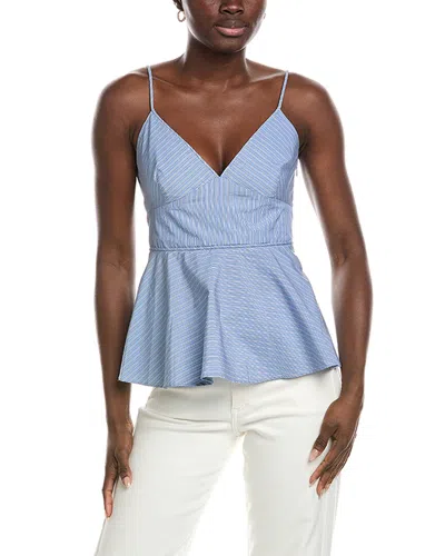 Co Peplum Camisole Blue Multi In Blue