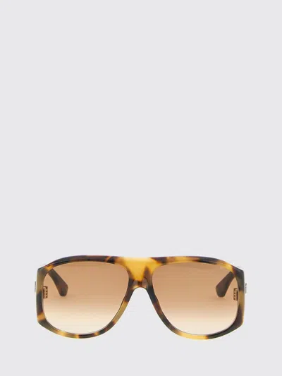Chloé Teardrop Aviator Sunglasses Tortoiseshell Frame In Brown