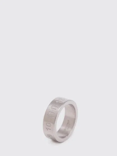 Maison Margiela Engraved Number Reference Ring In Orange