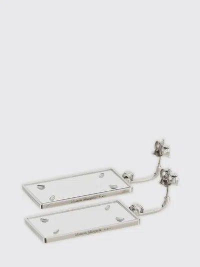 Maison Margiela Rectangular Drop Earrings In Green