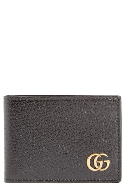 Gucci Gg Marmont Leather Bi-fold Wallet In Black