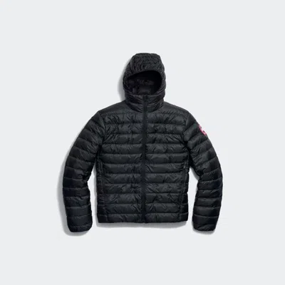 Canada Goose Men Stratus Tonal Label Hooded Jacket In Black