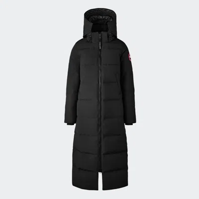 Canada Goose Mystique Padded Parka Coat In Black