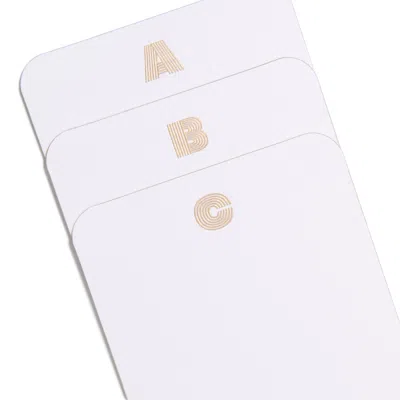 Dear Annabelle Disco Notecards In White