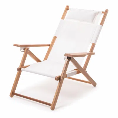 Business & Pleasure Tommy Canvas Beach Chair In White