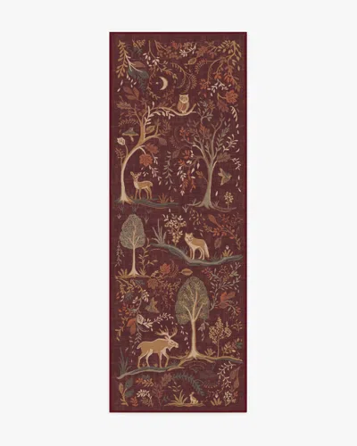 Ruggable Wilder Burgundy Multicolor Flatwoven Rug | ModeSens