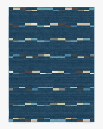Ruggable Rift Navy Flatwoven Rug In Blue | ModeSens