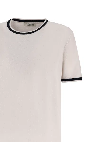 Max Mara Short Sleeve T-shirt In White