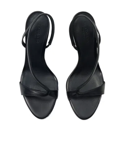 Scarosso Paula Strappy Heeled Sandals In Black