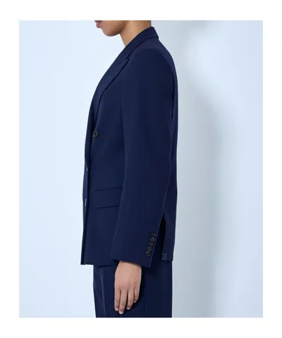 Dries Van Noten Double-breasted Wool Blazer In Black