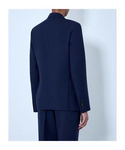 Dries Van Noten Double-breasted Wool Blazer In Black
