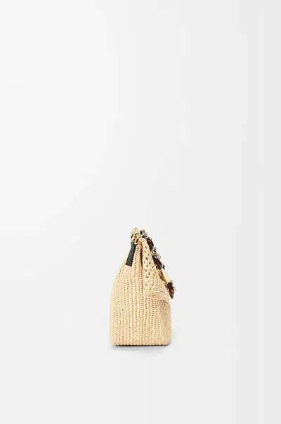 Loewe Medium Ola Bag In Raffia For Woman In Brown