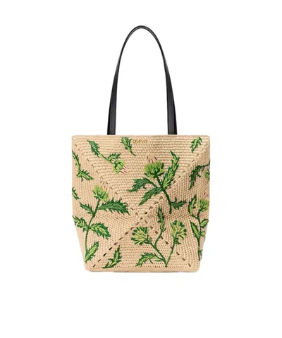 Loewe Foldable Shoulder Bag In Green