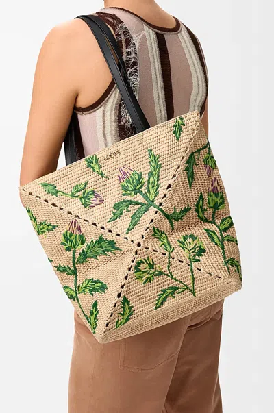 Loewe Foldable Shoulder Bag In Green