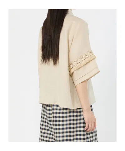 Weekend Max Mara Button Shirt In Brown