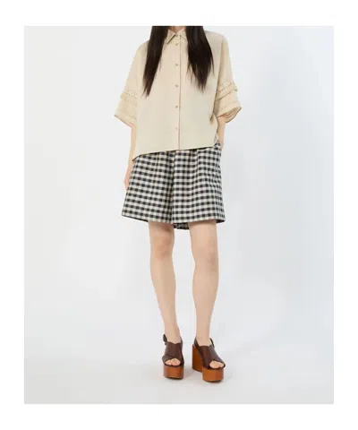 Weekend Max Mara Button Shirt In Brown