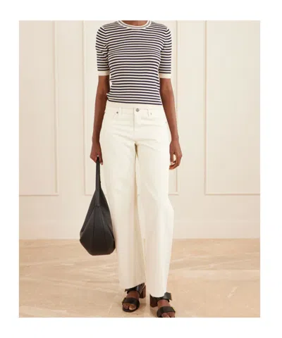 Frame Striped Cotton-blend T-shirt In Multi