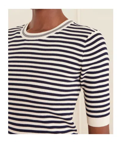 Frame Striped Cotton-blend T-shirt In Multi