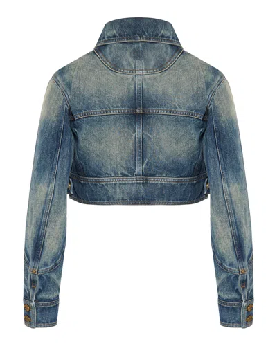 Balmain High-collar Two-pockets Jacket In Neutral