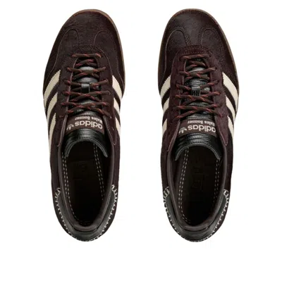 Adidas Originals Adidas By Wales Bonner Gazelle Pony Sneakers In Burgundy