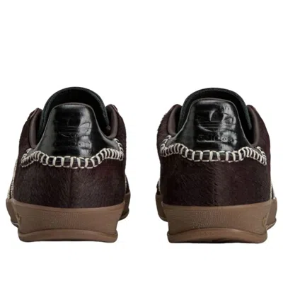 Adidas Originals Adidas By Wales Bonner Gazelle Pony Sneakers In Burgundy