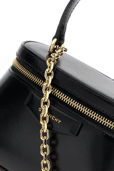 Givenchy Vanity Antigona Leather Handbag With Lettering Logo On The Front In Black