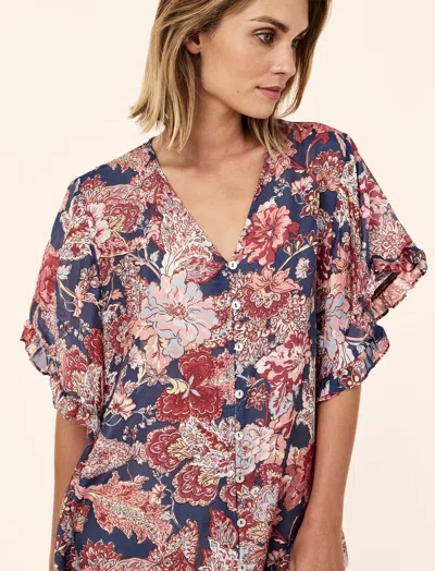 Papinelle Ella Frill Nightie Nightgown In Brown