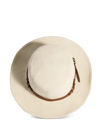 Miu Miu Drill Hat In Orange