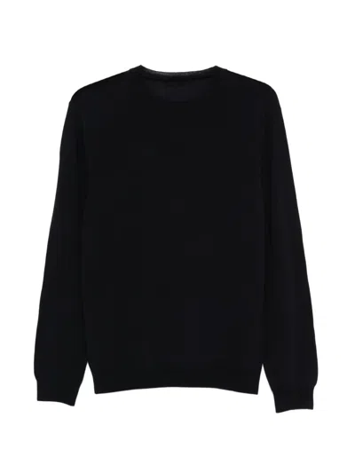 Zanone Pullover Mit Rundhalsausschnitt In Black