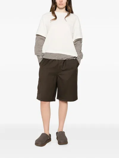 Etudes Studio Elasticated Drawstring Shorts In Brown