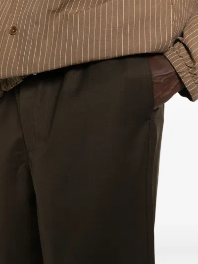 Etudes Studio Elasticated Drawstring Shorts In Brown