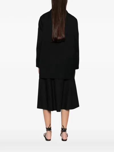 Sofie D'hoore Double-breasted Notch-lapel Coat In Black
