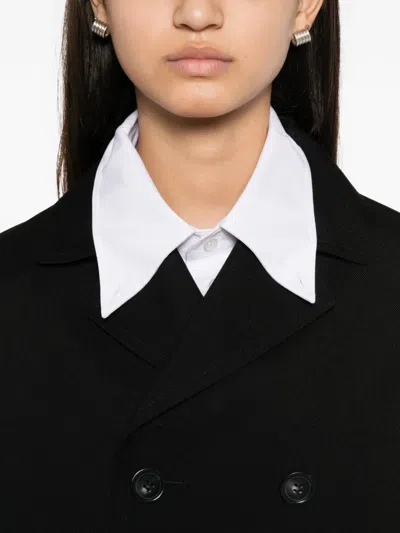 Sofie D'hoore Double-breasted Notch-lapel Coat In Black