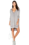 Free People Queen Of Hearts Hooded Tunic In Taupe