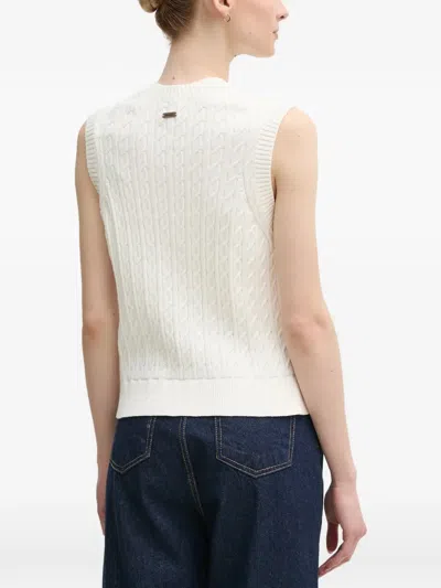 Barbour Pullunder Mit V-ausschnitt In White