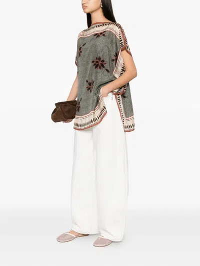 Diega Geometric-pattern Tunic In Multi