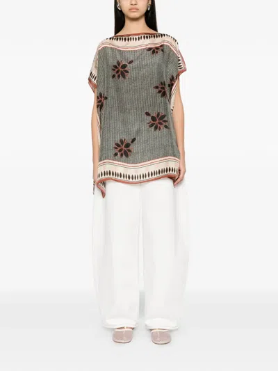 Diega Geometric-pattern Tunic In Multi