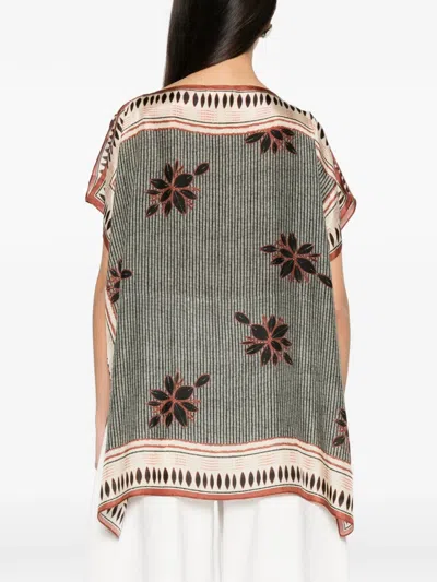Diega Geometric-pattern Tunic In Multi